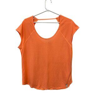 Under Armour Heat Gear Short Sleeve TShirt XL Semi Fitted Cutout Back Athleisure